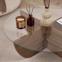 Hanah Home Liya - Venezia Walnut Mesa de Café